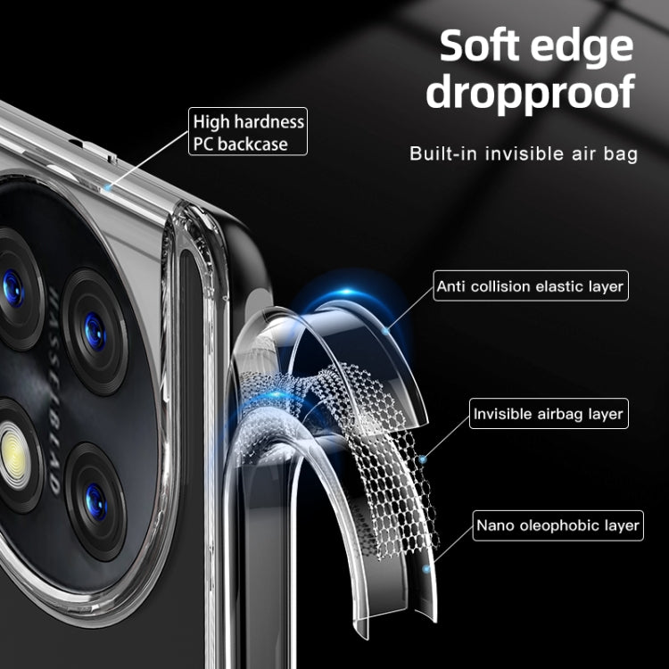 For OnePlus 11 5G Armor Clear TPU Hard PC Phone Case