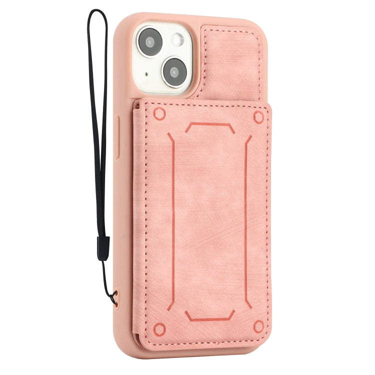 For iPhone 14 Dream Magnetic Back Cover Card Wallet Phone Case
