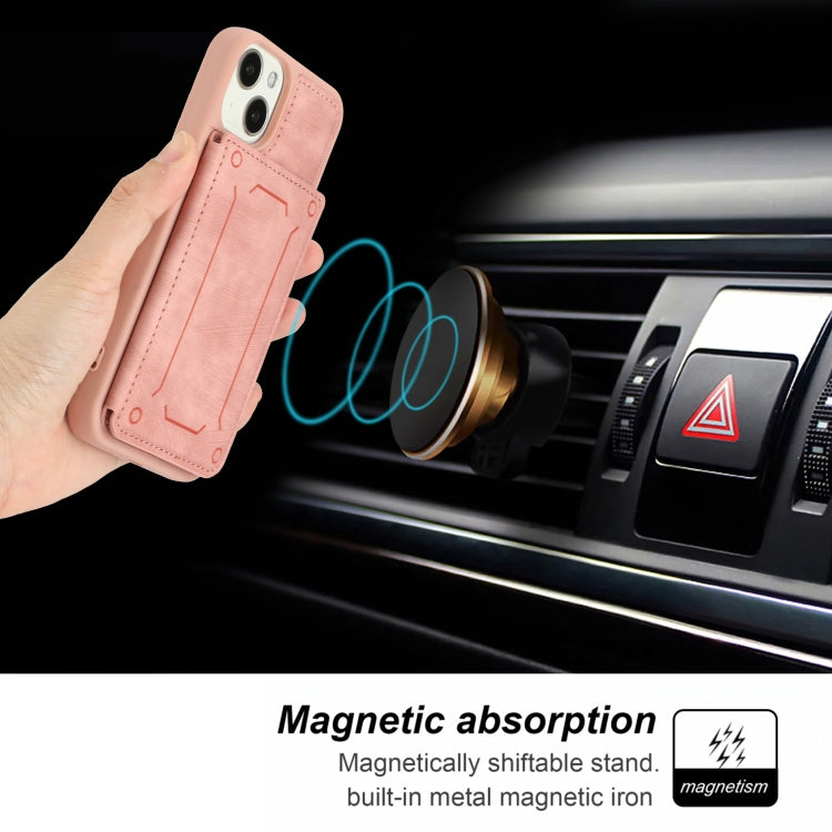 For iPhone 14 Dream Magnetic Back Cover Card Wallet Phone Case