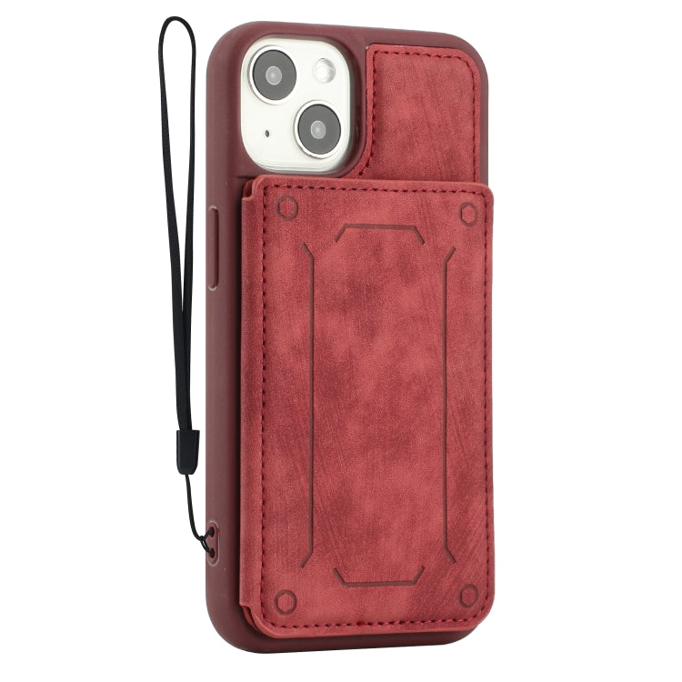 For iPhone 14 Dream Magnetic Back Cover Card Wallet Phone Case
