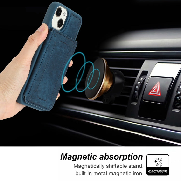For iPhone 14 Dream Magnetic Back Cover Card Wallet Phone Case
