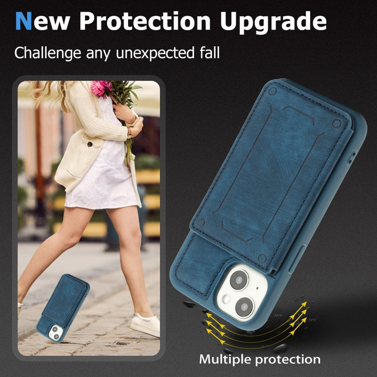For iPhone 14 Dream Magnetic Back Cover Card Wallet Phone Case
