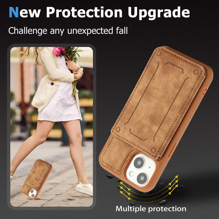 For iPhone 14 Dream Magnetic Back Cover Card Wallet Phone Case