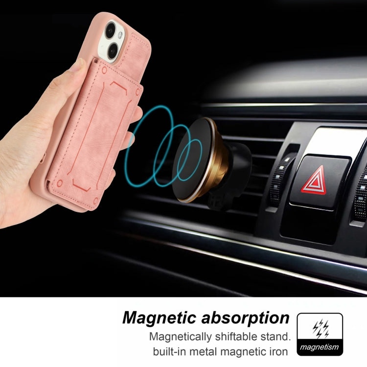 For iPhone 14 Plus Dream Magnetic Back Cover Card Wallet Phone Case