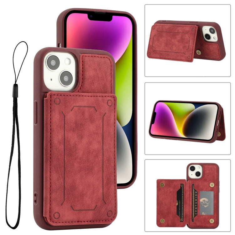 For iPhone 14 Plus Dream Magnetic Back Cover Card Wallet Phone Case