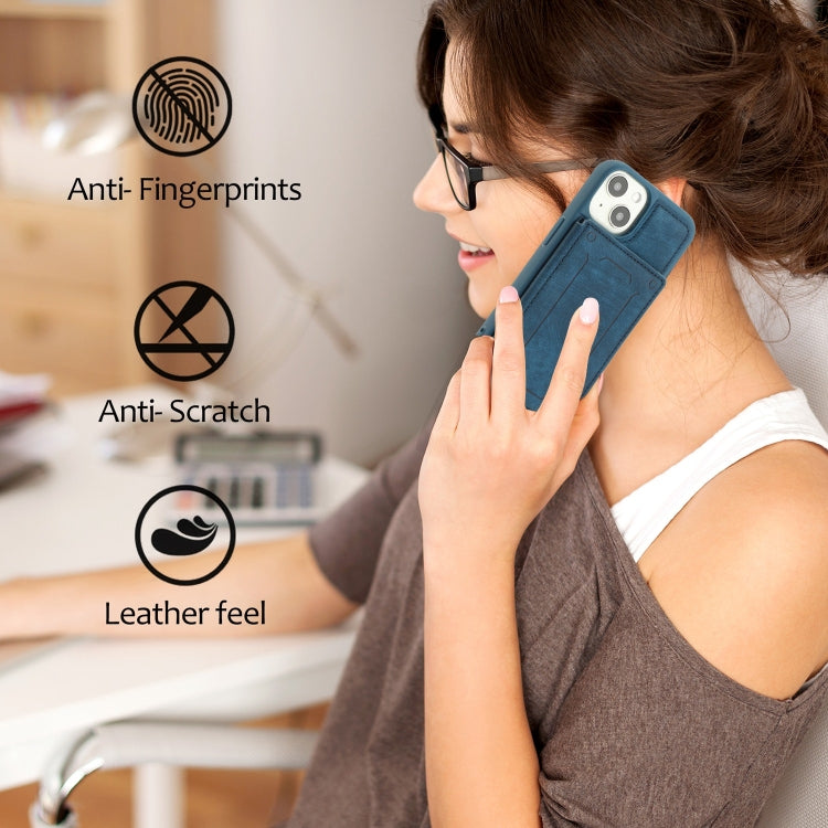 For iPhone 14 Plus Dream Magnetic Back Cover Card Wallet Phone Case