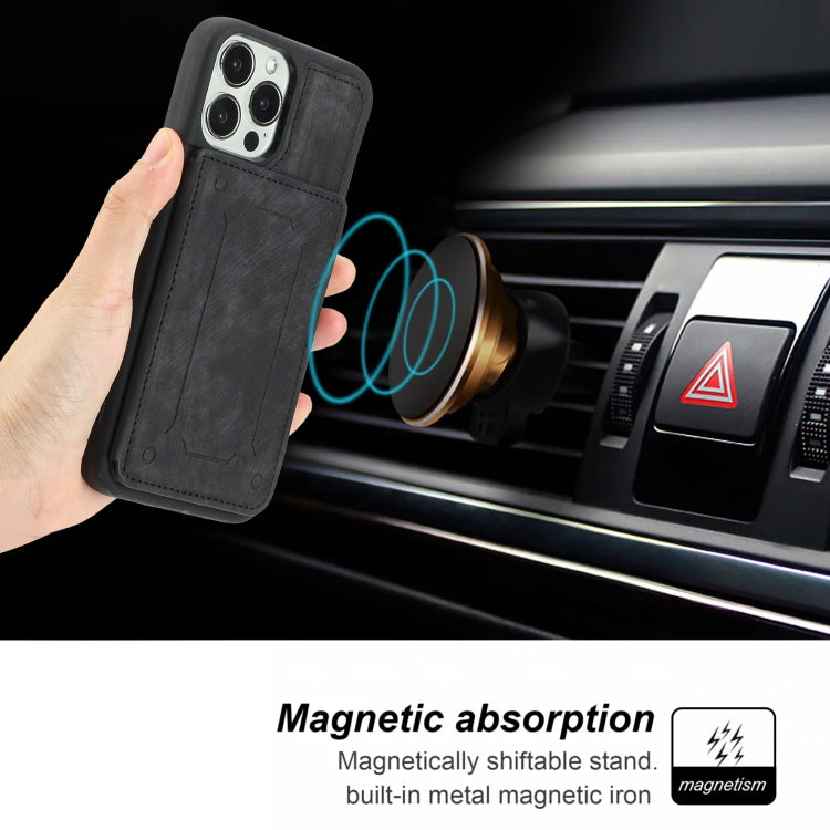 For iPhone 14 Pro Dream Magnetic Back Cover Card Wallet Phone Case
