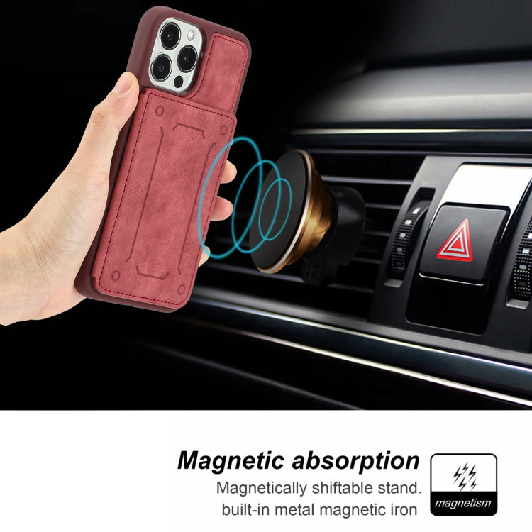 For iPhone 14 Pro Dream Magnetic Back Cover Card Wallet Phone Case
