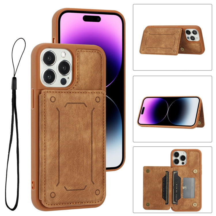 For iPhone 14 Pro Dream Magnetic Back Cover Card Wallet Phone Case