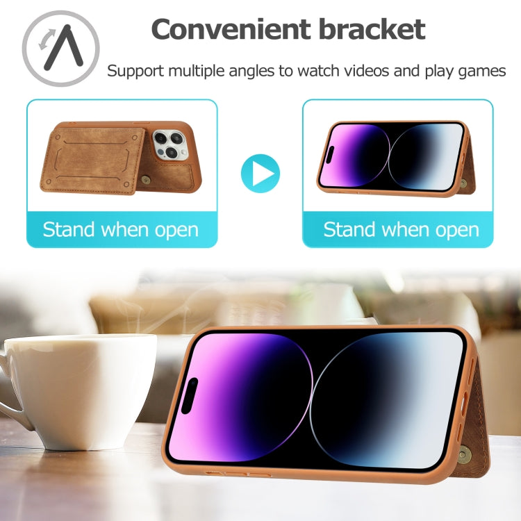 For iPhone 14 Pro Dream Magnetic Back Cover Card Wallet Phone Case