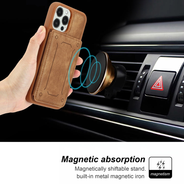 For iPhone 14 Pro Dream Magnetic Back Cover Card Wallet Phone Case