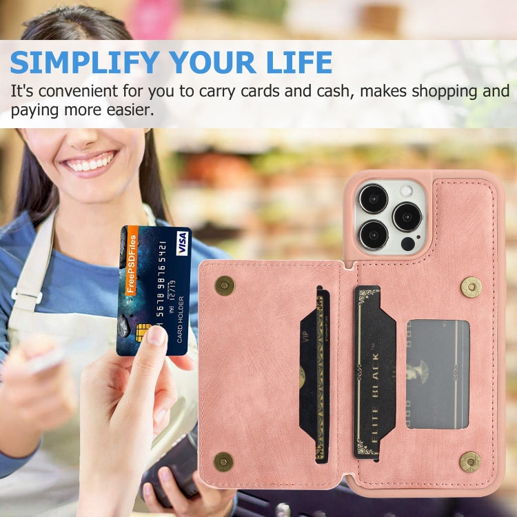 For iPhone 13 Pro Max Dream Magnetic Back Cover Card Wallet Phone Case