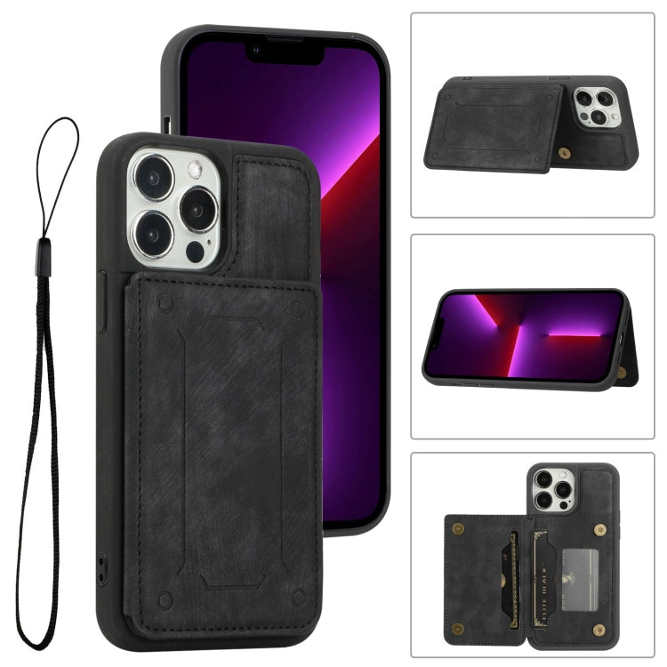 For iPhone 13 Pro Max Dream Magnetic Back Cover Card Wallet Phone Case