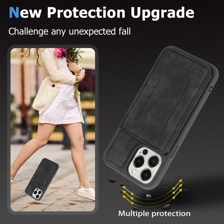For iPhone 13 Pro Max Dream Magnetic Back Cover Card Wallet Phone Case