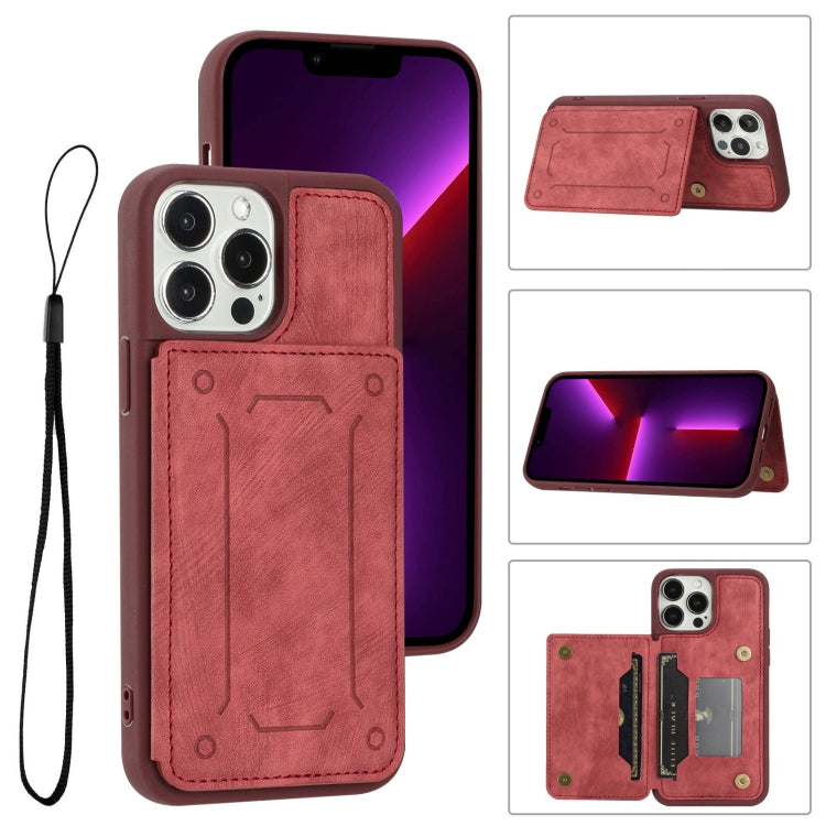 For iPhone 13 Pro Max Dream Magnetic Back Cover Card Wallet Phone Case