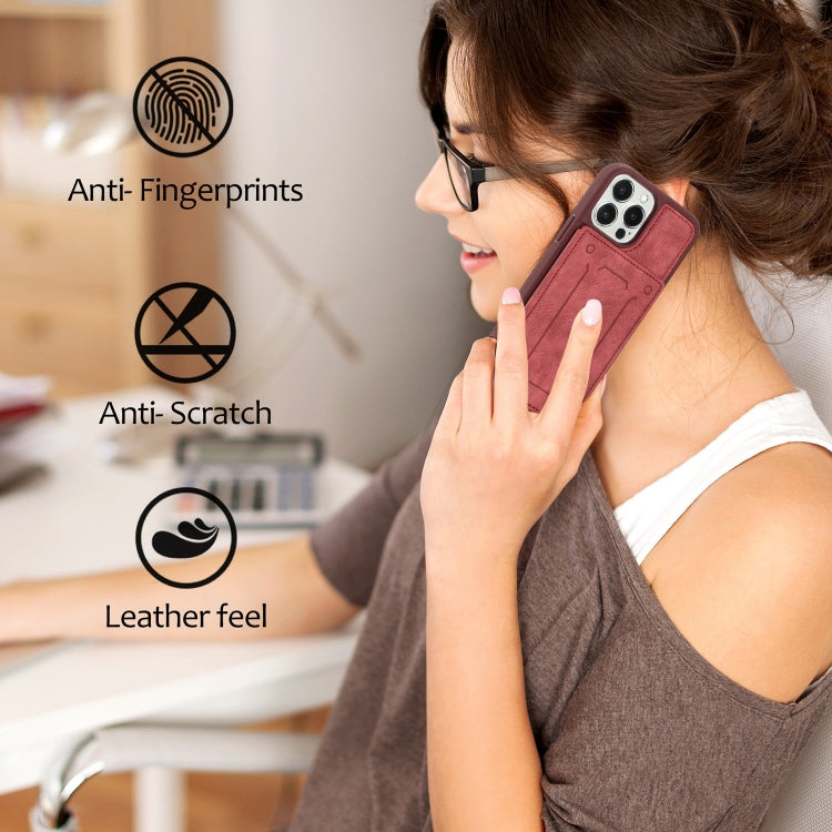 For iPhone 13 Pro Max Dream Magnetic Back Cover Card Wallet Phone Case