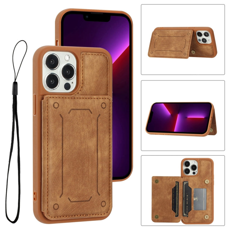 For iPhone 13 Pro Max Dream Magnetic Back Cover Card Wallet Phone Case