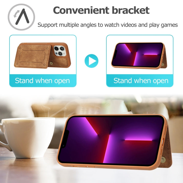 For iPhone 13 Pro Max Dream Magnetic Back Cover Card Wallet Phone Case
