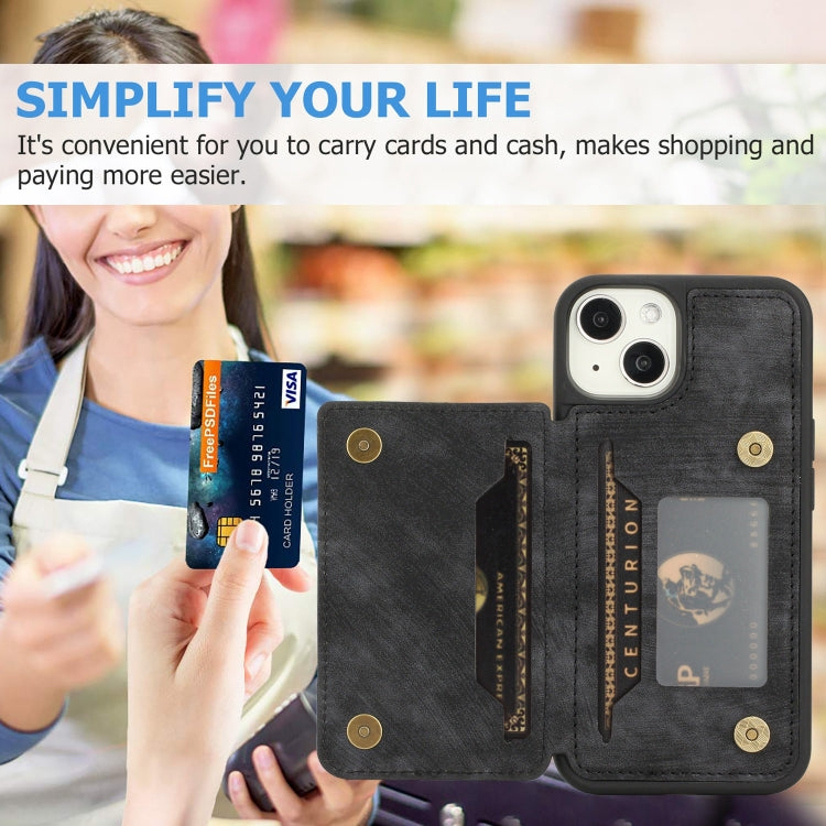 For iPhone 12 Dream Magnetic Back Cover Card Wallet Phone Case