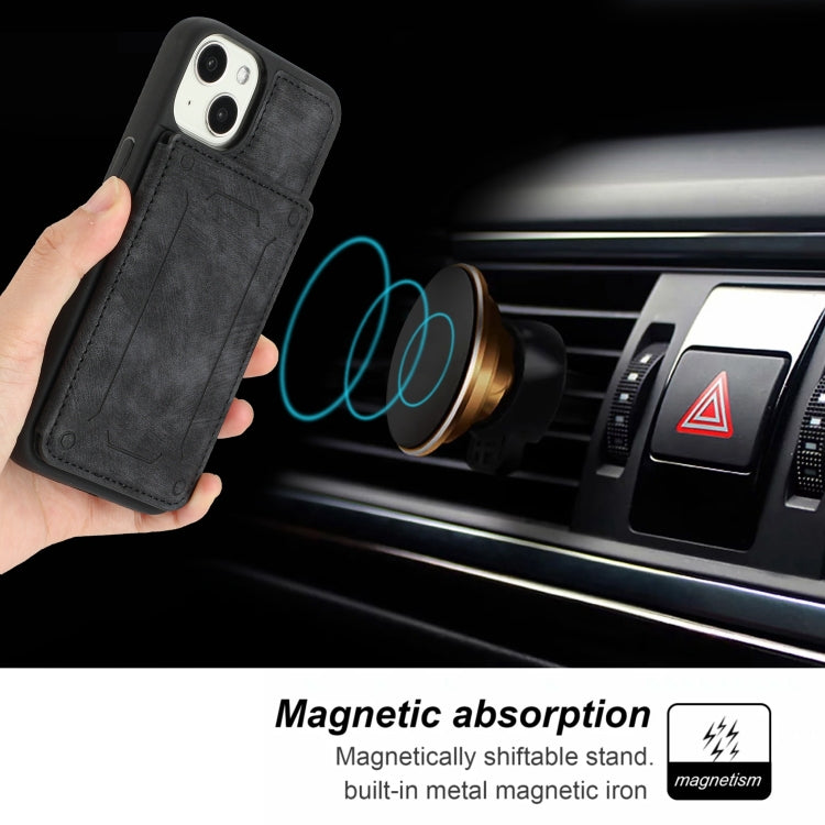 For iPhone 12 Dream Magnetic Back Cover Card Wallet Phone Case