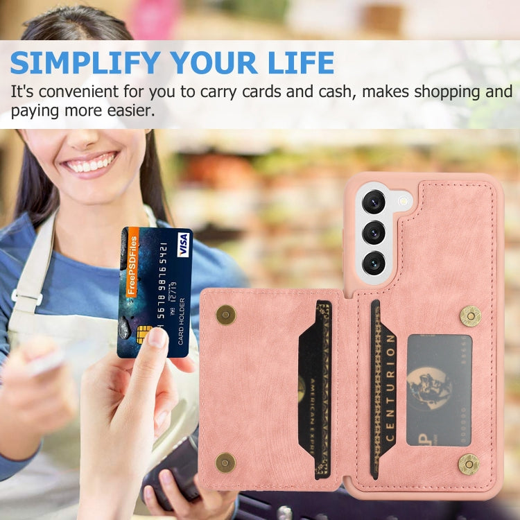 For Samsung Galaxy S23+ 5G Dream Magnetic Back Cover Card Wallet Phone Case