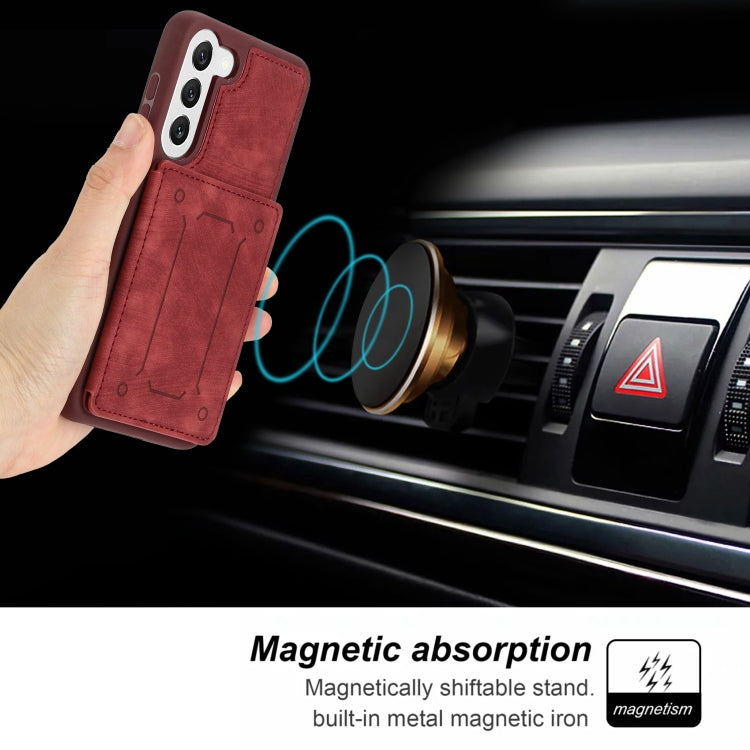 For Samsung Galaxy S23+ 5G Dream Magnetic Back Cover Card Wallet Phone Case