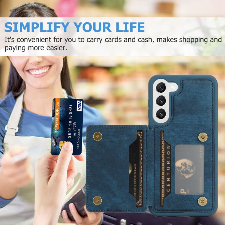 For Samsung Galaxy S23+ 5G Dream Magnetic Back Cover Card Wallet Phone Case