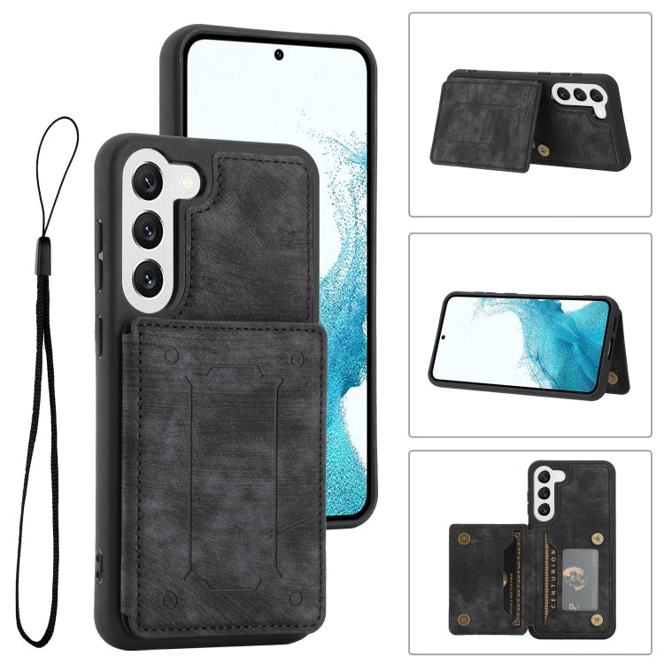 For Samsung Galaxy S22+ 5G Dream Magnetic Back Cover Card Wallet Phone Case