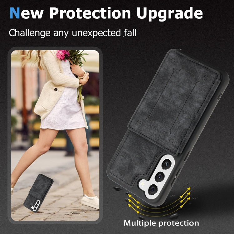 For Samsung Galaxy S22+ 5G Dream Magnetic Back Cover Card Wallet Phone Case