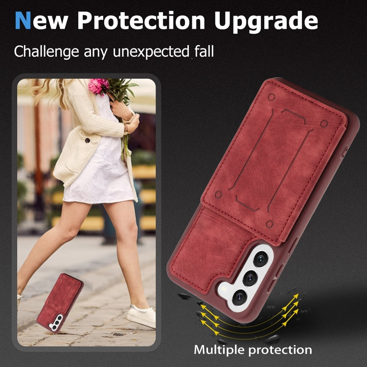 For Samsung Galaxy S21+ 5G Dream Magnetic Back Cover Card Wallet Phone Case