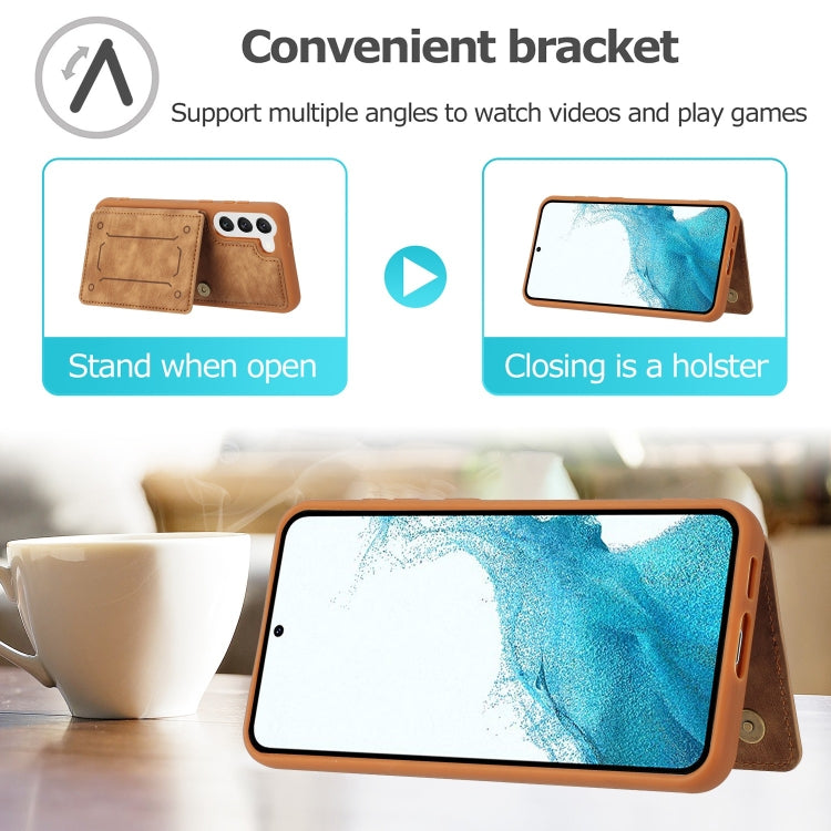 For Samsung Galaxy S21+ 5G Dream Magnetic Back Cover Card Wallet Phone Case