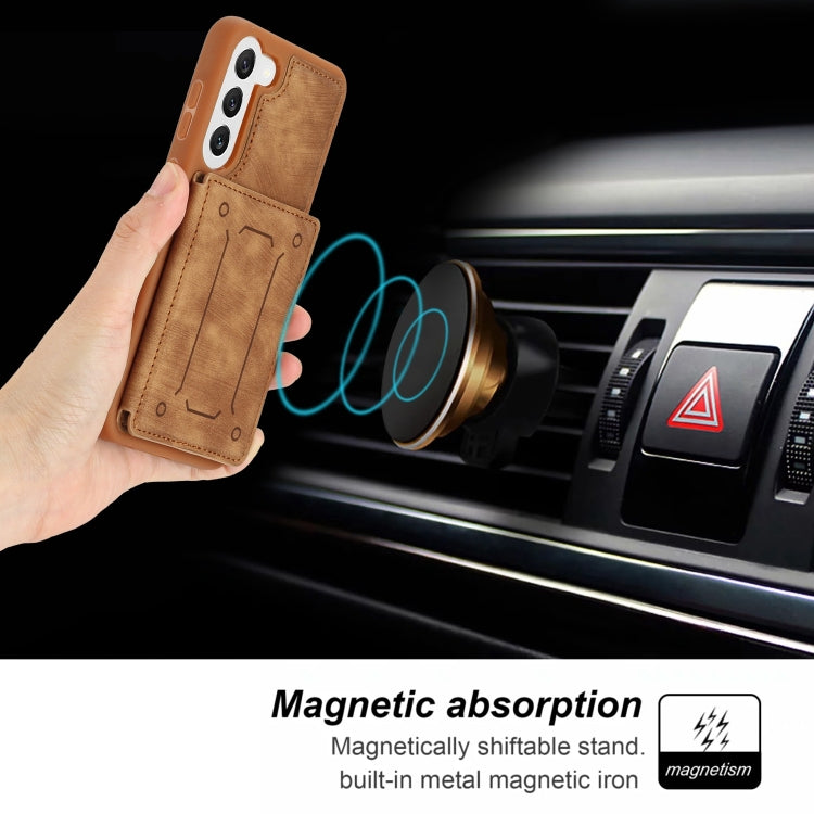For Samsung Galaxy S21+ 5G Dream Magnetic Back Cover Card Wallet Phone Case