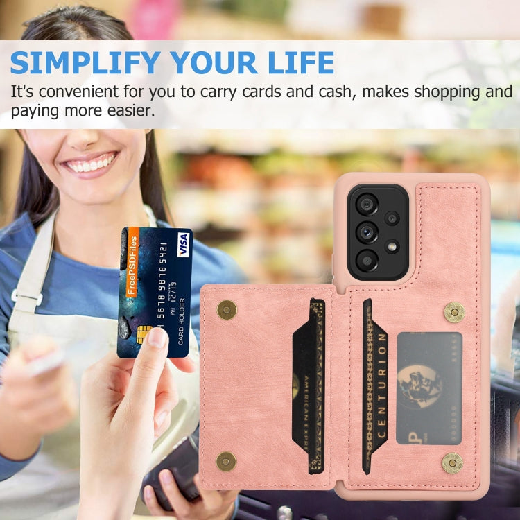 For Samsung Galaxy A53 5G Dream Magnetic Back Cover Card Wallet Phone Case
