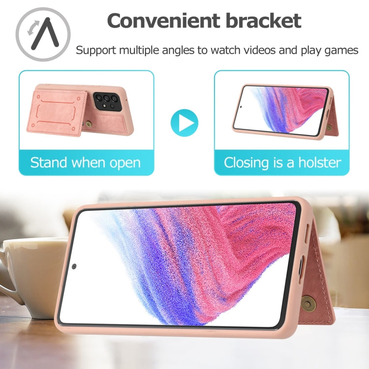 For Samsung Galaxy A53 5G Dream Magnetic Back Cover Card Wallet Phone Case