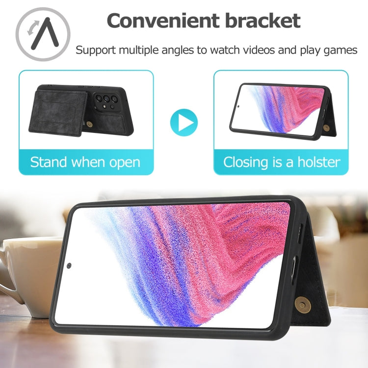 For Samsung Galaxy A53 5G Dream Magnetic Back Cover Card Wallet Phone Case