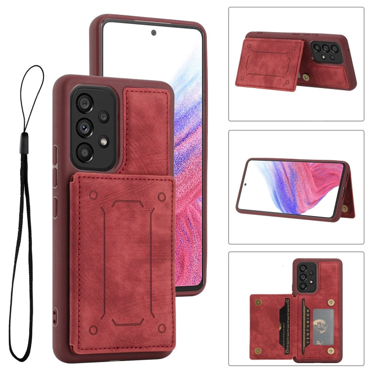 For Samsung Galaxy A53 5G Dream Magnetic Back Cover Card Wallet Phone Case