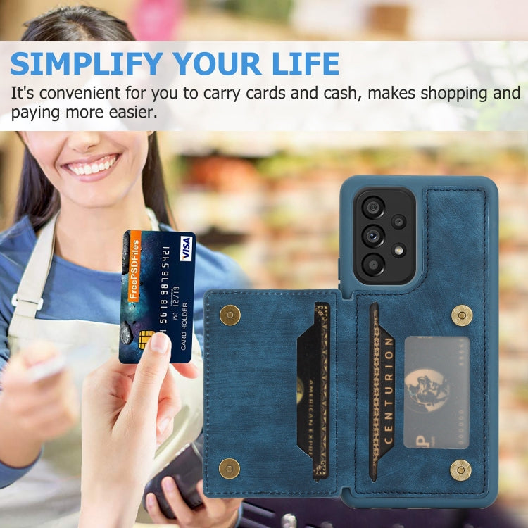 For Samsung Galaxy A53 5G Dream Magnetic Back Cover Card Wallet Phone Case