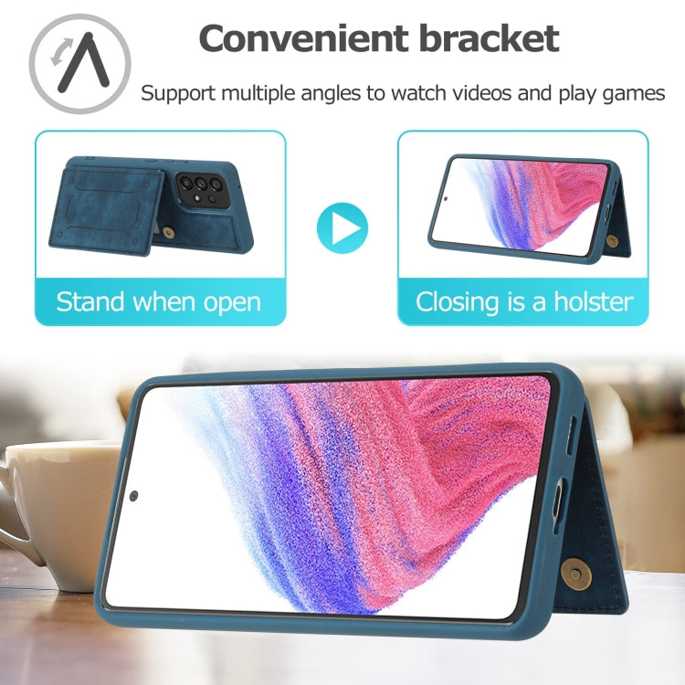 For Samsung Galaxy A53 5G Dream Magnetic Back Cover Card Wallet Phone Case