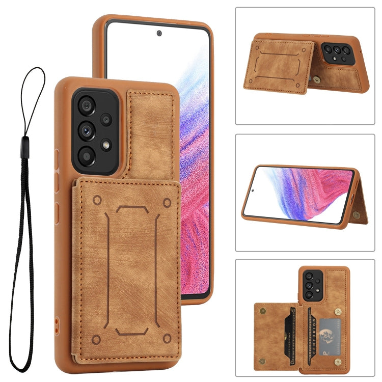For Samsung Galaxy A53 5G Dream Magnetic Back Cover Card Wallet Phone Case