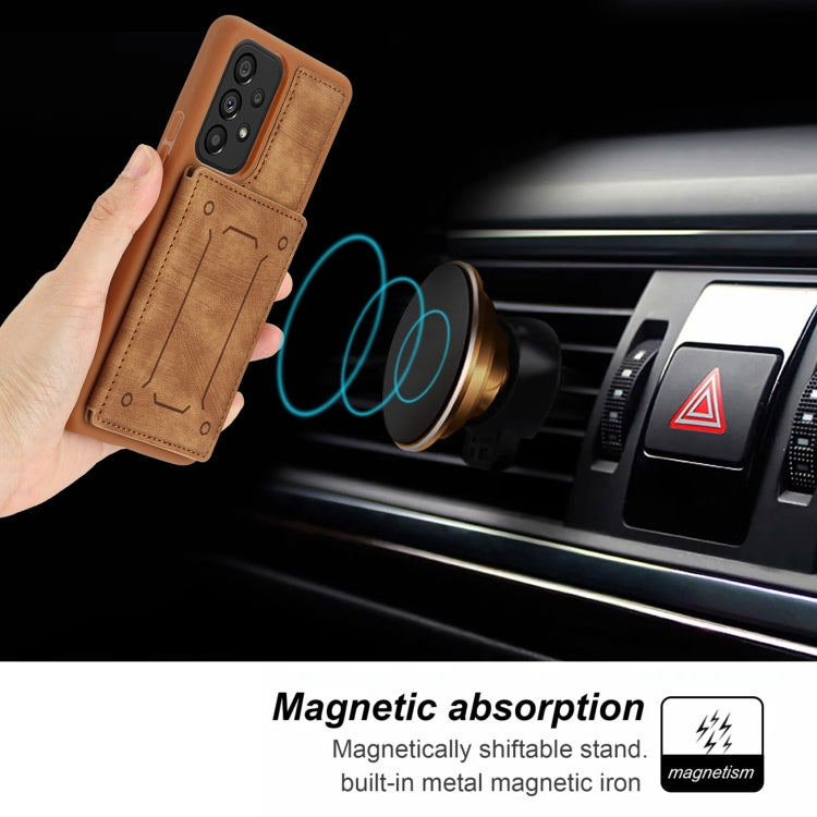 For Samsung Galaxy A53 5G Dream Magnetic Back Cover Card Wallet Phone Case