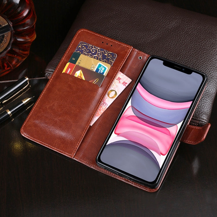 For iPhone 11 idewei Crazy Horse Texture Horizontal Flip Leather Case with Holder & Card Slots & Wallet