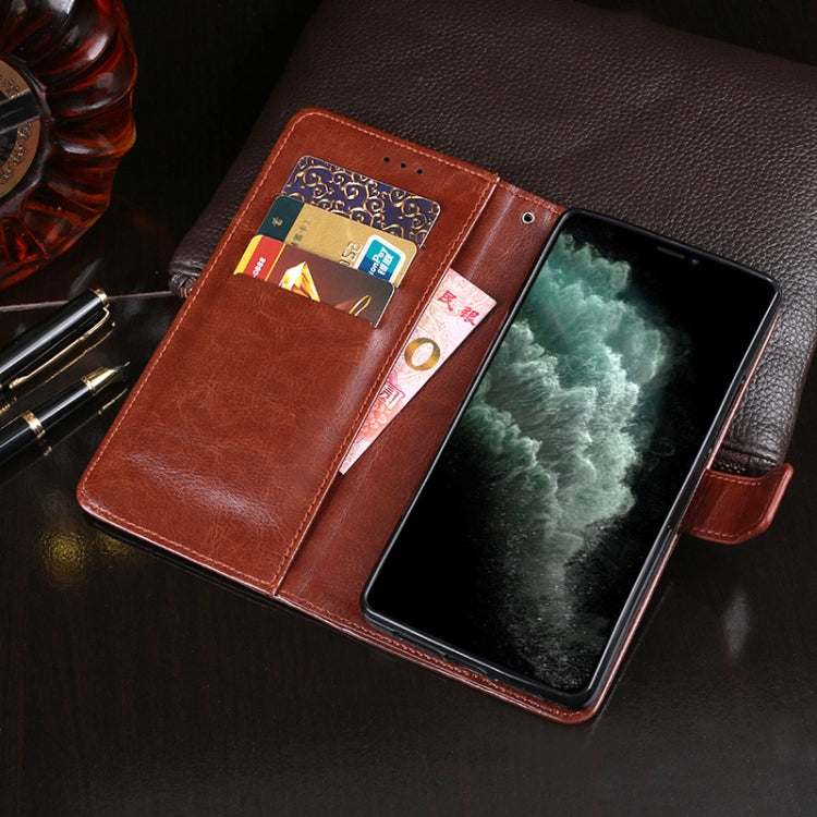 For iPhone 11 Pro Max idewei Crazy Horse Texture Horizontal Flip Leather Case with Holder & Card Slots & Wallet
