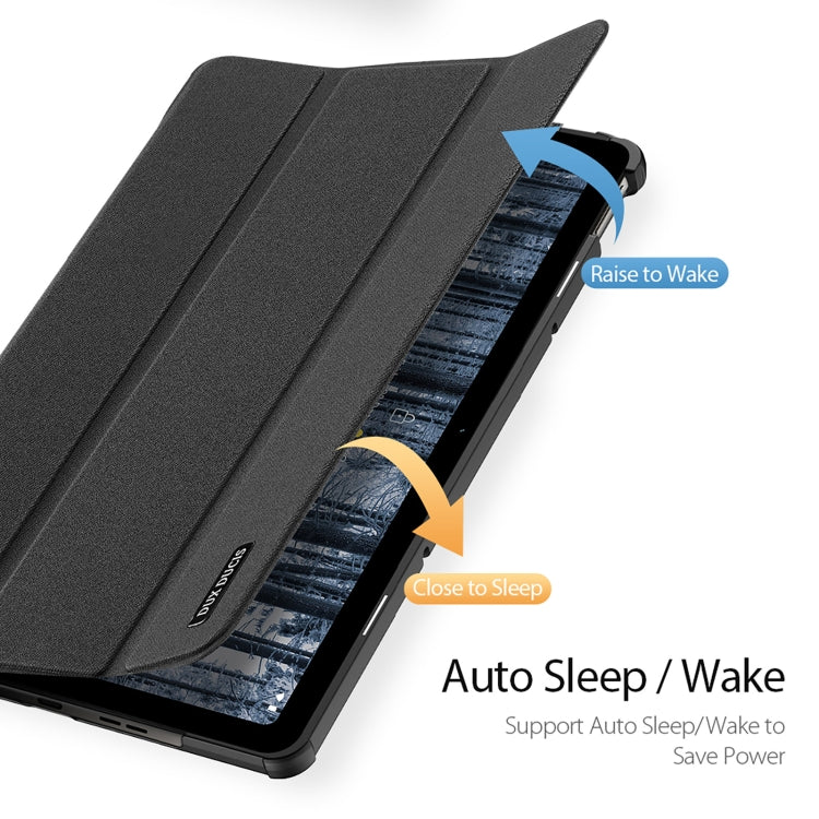 For Nokia T21 DUX DUCIS Domo Series Magnetic Flip Leather Tablet Case