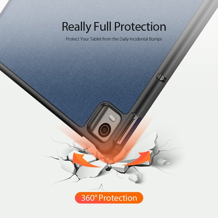 For Nokia T21 DUX DUCIS Domo Series Magnetic Flip Leather Tablet Case