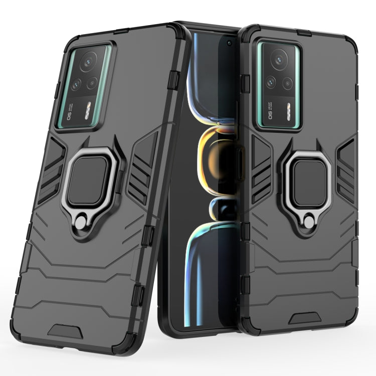 For Xiaomi Redmi K60E 5G Magnetic Ring Holder PC + TPU Phone Case