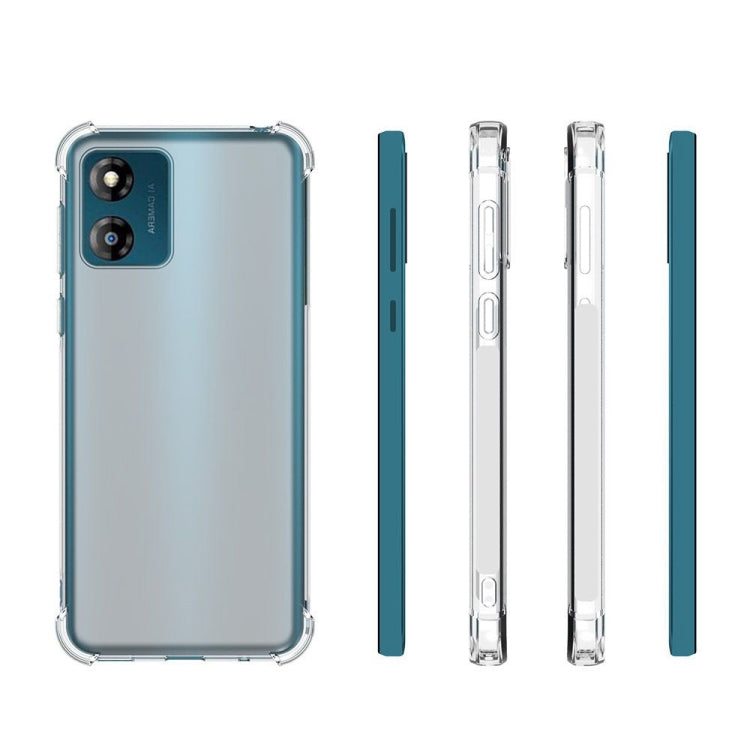 For Motorola Moto E13 Shockproof Non-slip Thickening TPU Phone Case(Transparent)