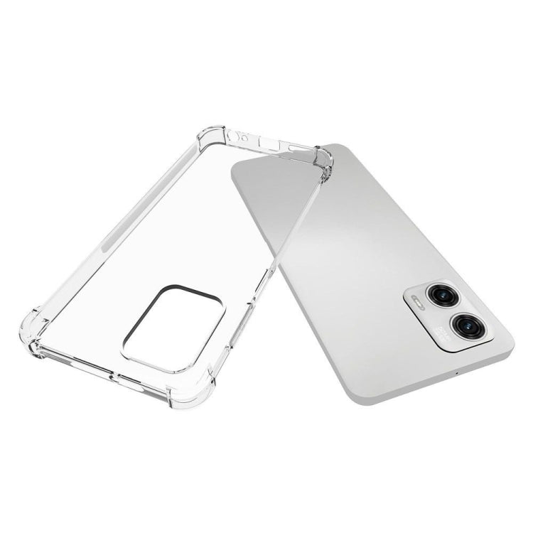 For Motorola Moto G73 Shockproof Non-slip Thickening TPU Phone Case(Transparent)