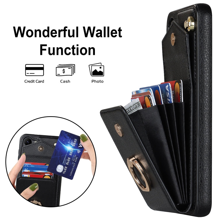 For Samsung Galaxy S23+ 5G Ring Holder RFID Card Slot Phone Case