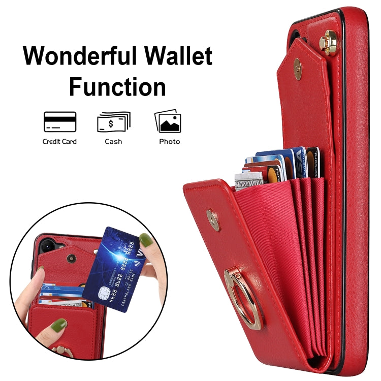 For Samsung Galaxy S23+ 5G Ring Holder RFID Card Slot Phone Case