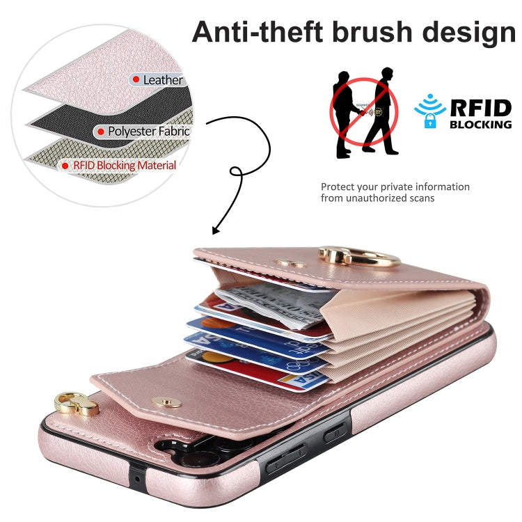 For Samsung Galaxy S23+ 5G Ring Holder RFID Card Slot Phone Case